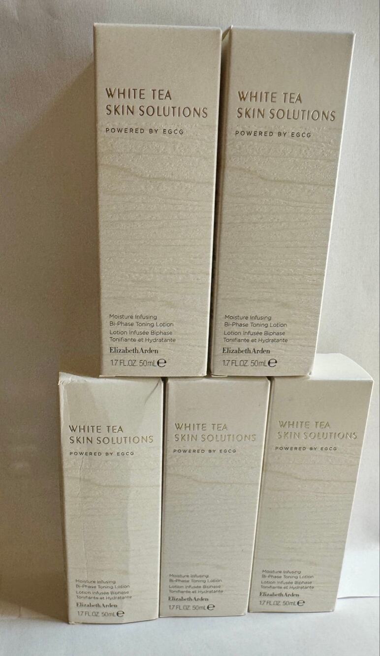 5 count Elizabeth Arden White Tea Bi-Phase Toning Lotion – 1.7 oz / 50ml